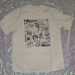 Reputation Women's Graphic Cream T-Shirt NEW SMALL!